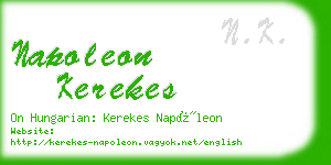 napoleon kerekes business card